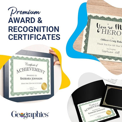 Geographics® 30% Recycled Blank Parchment Certificates, 8 1/2" x 11", Optima - Image 3