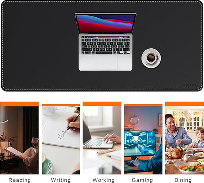 Mydours Large Desk Mat 51.2" x 23.6", PU Leather Surface - Image 6