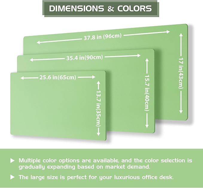 Aothia Double-Sided Desk Pad, 37.8"x17" Leather Desk Mat, Eco Cork Desk Pad - Image 5