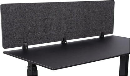 Stand Up Desk Store ReFocus Raw Clamp-On Acoustic Desk Divider Mounted Privacy by SStandUpDeskStore