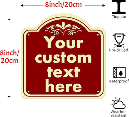 Custom Sign, Custom Indoor/Outdoor Decorative Sign，Aluminum Weatherproof Metal - Image 2
