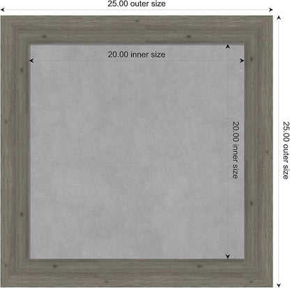 Amanti Art Grey Framed Magnetic Board 25x25 Medium Vision Board - Image 4