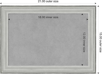 Amanti Art Silver Framed Magnetic Board 15x21 Small Vision Board - Image 4