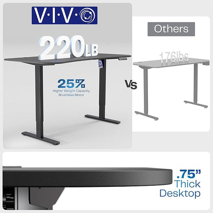 VIVO Electric 63 x 32 in Standing Desk, Memory Height Adjustment, 1B Series - Image 5