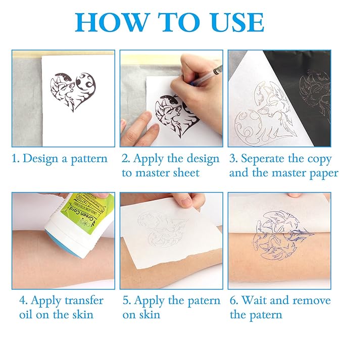 Yangna Tattoo Transfer Paper 50 Sheets A4 Thermal Stencil Paper - Image 4