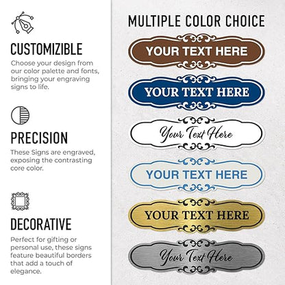 Custom Wall or Door Sign, Personalized Cloud Plaque Engraved Message - Image 2