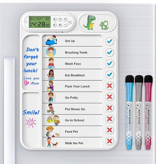 Magnetic Chore Chart for Kids by LightUpYourCreativity