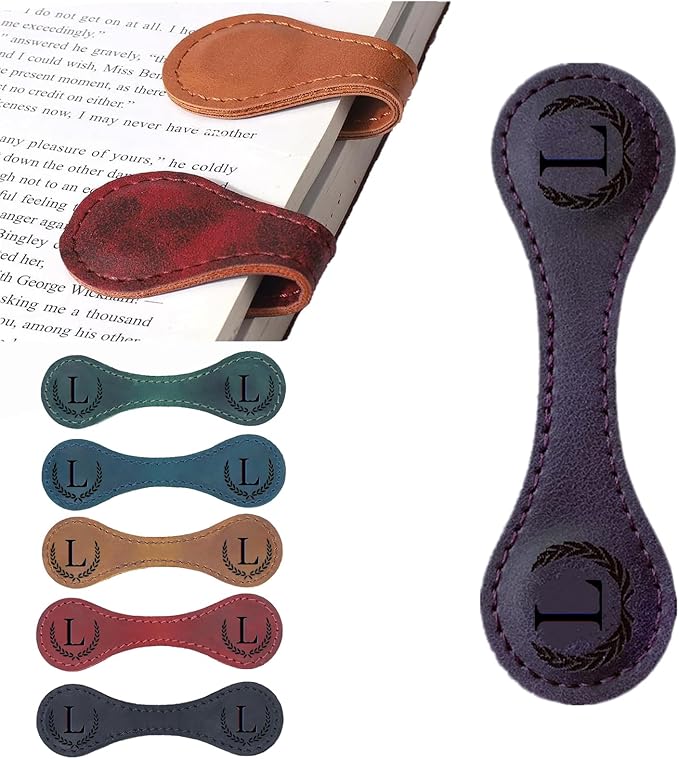 Personalized Magnetic Custom Bookmark, 26 Letters, by Artlaza