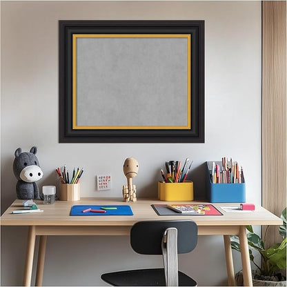Amanti Art Black Framed Magnetic Board 22x26 Small Vision Board - Image 5