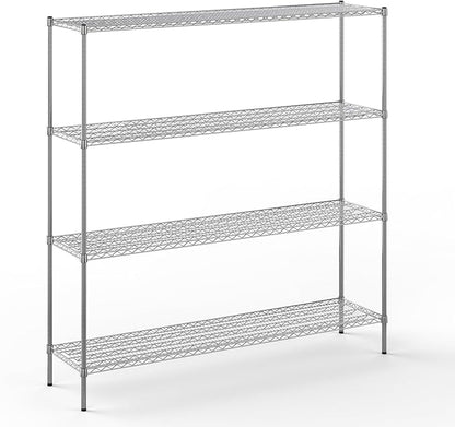Regal Altair 18" Deep x 72" Wide x 74" Height Wire Shelving Kit | 4-Tier | NSF by Regal+Altair