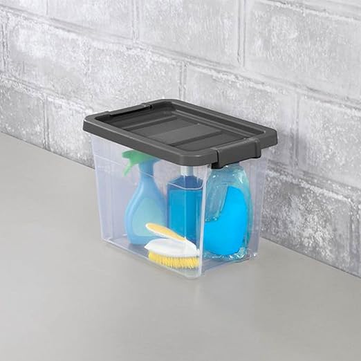 Sterilite 24-Pack Modular Stacker Box, Durable Clear Plastic Storage Bins - Image 5