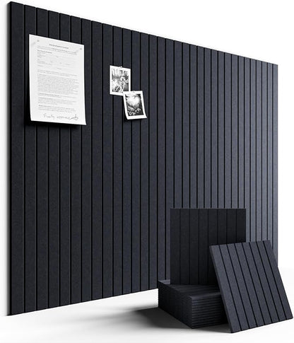 Fluxynara Large Felt Bulletin Board 48" X 36" Cork Board Alternative-12 Pack by FLUXYNARA