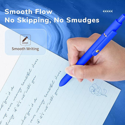 UIXJODO Blue Pens, 0.5mm Colored Ink Gel Pens - Image 5