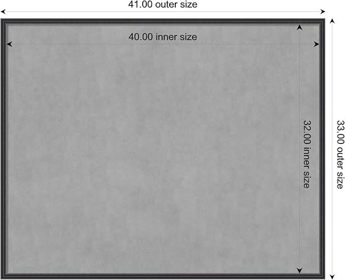 Amanti Art Black Framed Magnetic Board 33x41 X-Large Vision Board - Image 3