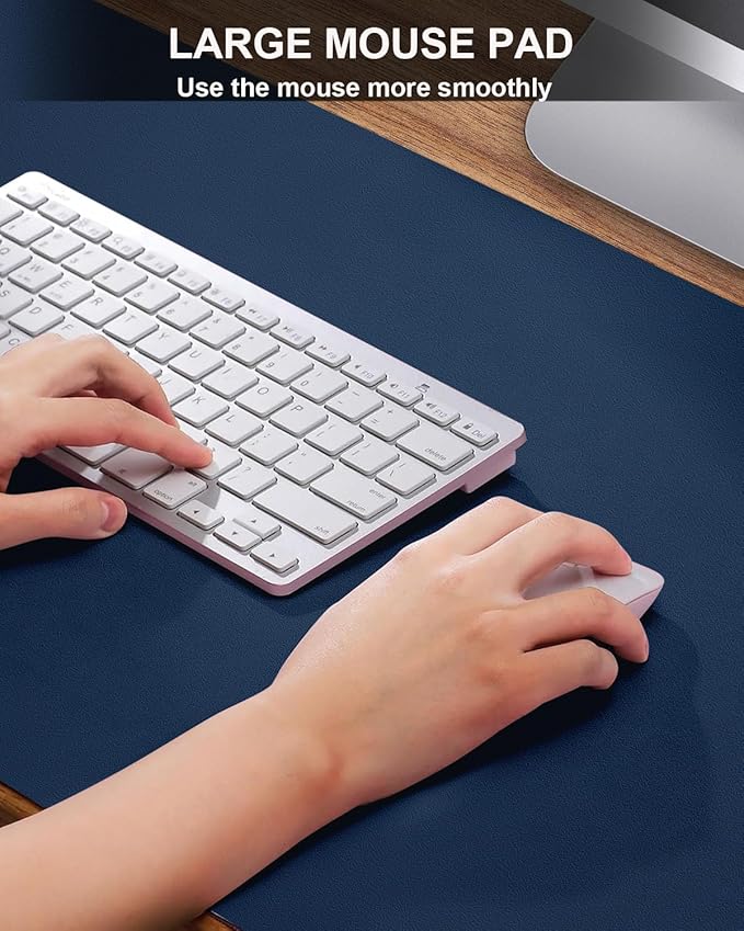 Large Desk mat, Leather Desk Pad Protector, Office Desk Mat, Mouse Pad - Image 3