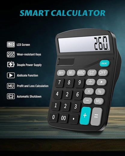 Lichamp Desk Calculators with Big Buttons and Large Display, Office Desktop - Image 2