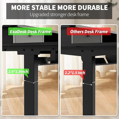ExaDesk 48 * 30 Inches Electric Standing Widened Desk Adjustable Height - Image 5