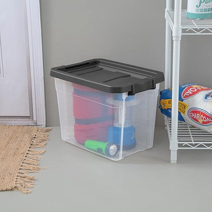 Sterilite 18-Pack Modular Stacker Box, Durable Clear Plastic Storage Bins - Image 4