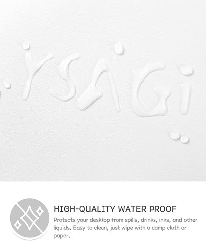 YSAGi Non-Slip Leather Desk Pad XL Size, Waterproof Laptop Computer Desk - Image 3