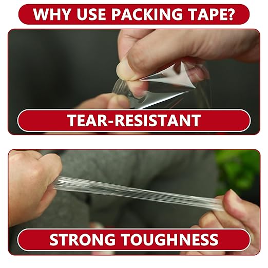SWRT 2.7Mil Thick Ultra Clear Packing Tape, 36 Rolls Heavy Duty Packaging Tape - Image 4
