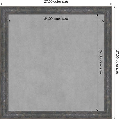 Amanti Art Grey Framed Magnetic Board 27x27 Medium Vision Board - Image 3