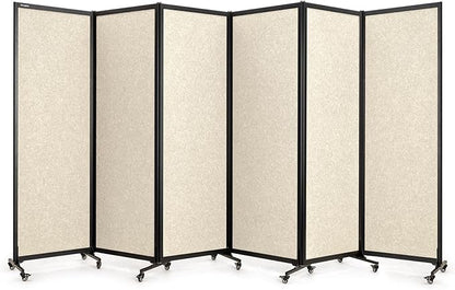 Upgrade Version Room Partition and Divider, Freestanding Rolling Dividers by StrongBird