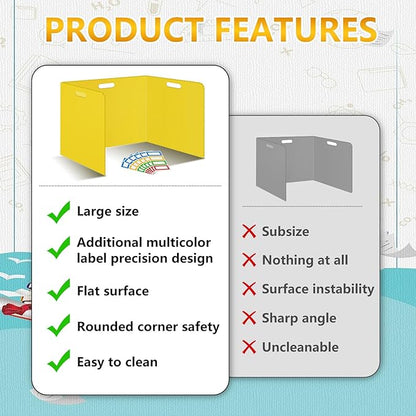 24 Pcs Desk Dividers for Students 14 × 17.5 × 14 Inch Plastic Waterproof - Image 5