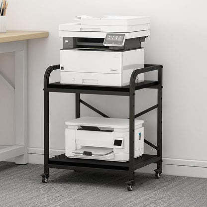 Vokumba 2 Tier Large Printer Stand, 20 x 20 Inches Printer Table by Vokumba