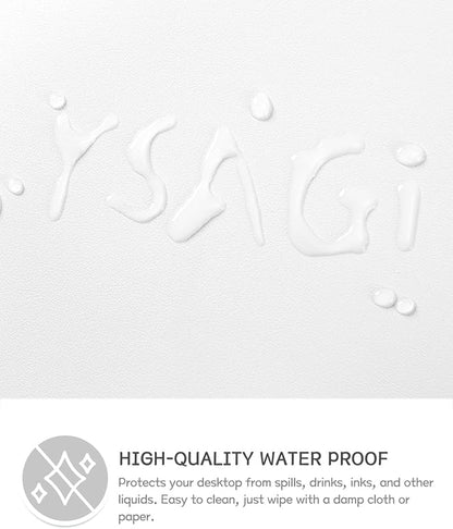 YSAGi Non-Slip Leather Desk Pad, Waterproof Laptop Computer Desk Keyboard Mat - Image 4