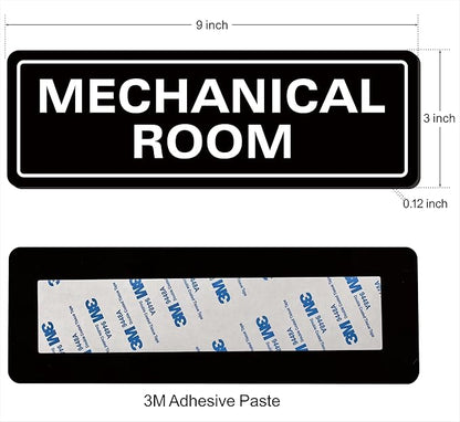 Mechanical Room Sign – Equipment Room Sign, Premium Durable Acrylic Material - Image 2