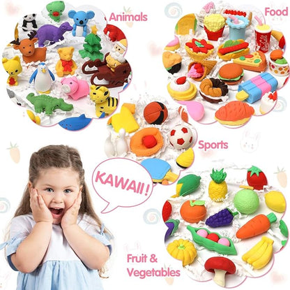 50 Pack Pencil Erasers Animal Eraser - Image 6