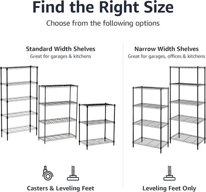 Amazon Basics 5-Shelf Multipurpose Adjustable Sturdy Steel Storage Shelving Unit - Image 5