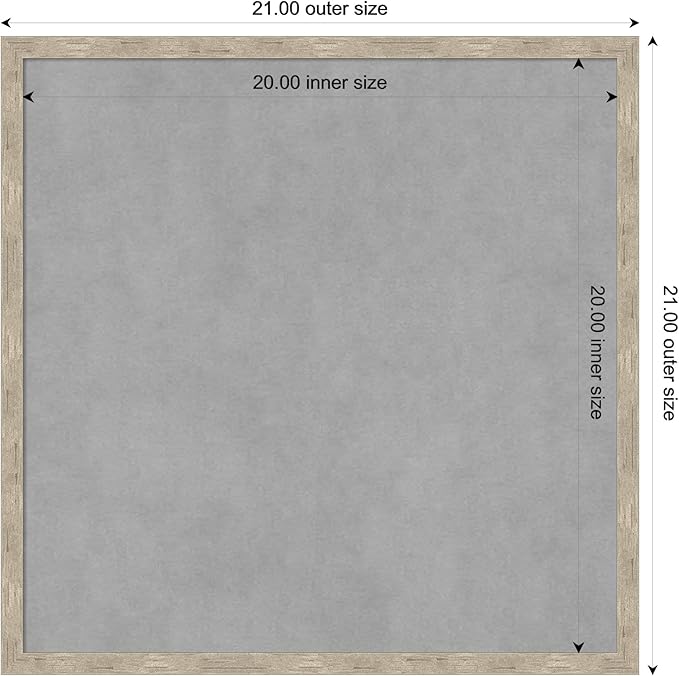 Amanti Art Silver Framed Magnetic Board 21x21 Medium Vision Board - Image 3