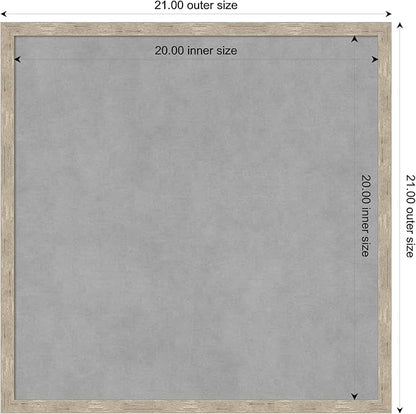 Amanti Art Silver Framed Magnetic Board 21x21 Medium Vision Board - Image 3