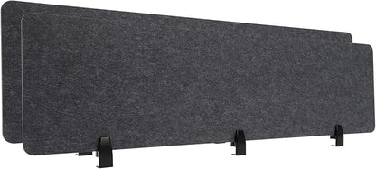 Clamp-On Acoustic Desk Divider, Desktop Privacy Panel, Sound Absorbing by Eapmic