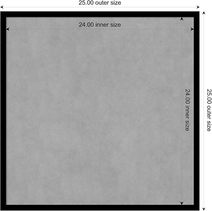 Amanti Art Black Framed Magnetic Board 25x25 Medium Vision Board - Image 4