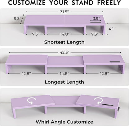 BONTEC Dual Monitor Stand Riser - Image 3