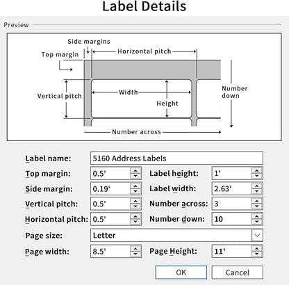 1" x 2-5/8" Address Labels 1500 Labels Sticker Paper - Image 3
