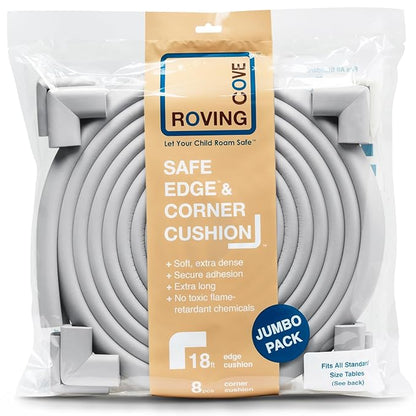Roving Cove HeftyFit Edge Corner Protector Baby Proofing, Heavy-Duty, Soft NBR - Image 7