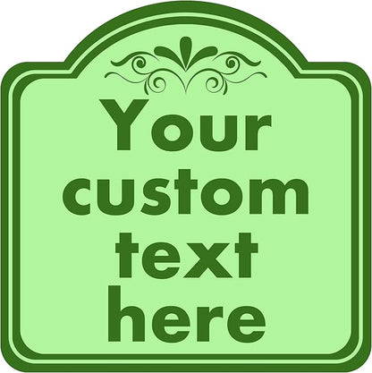 Custom Sign, Custom Indoor/Outdoor Decorative Sign，Aluminum Weatherproof Metal by HKSIGNS