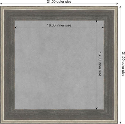 Amanti Art Grey Framed Magnetic Board 21x21 Small Vision Board - Image 2