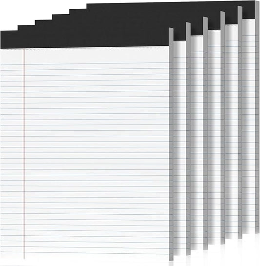 6 Pack Legal Pads 8.5 x 11 College Ruled 300 Sheets Note Pads 8.5 x 11 Notepads by Nichela