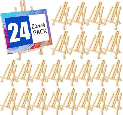 ESRICH 24 Pack 11.8" Wood Easels, Tabletop Easel by ESRICH
