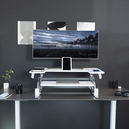 VIVO 36 inch Height Adjustable Stand Up Desk Converter, V Series, Quick Sit to - Image 9