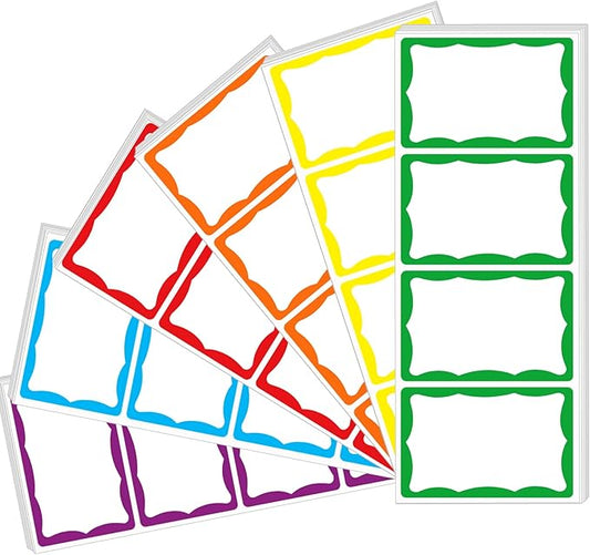 Yeachlaing 6 Classic Colors Name Tag Stickers, School and Home by Yeachlaing