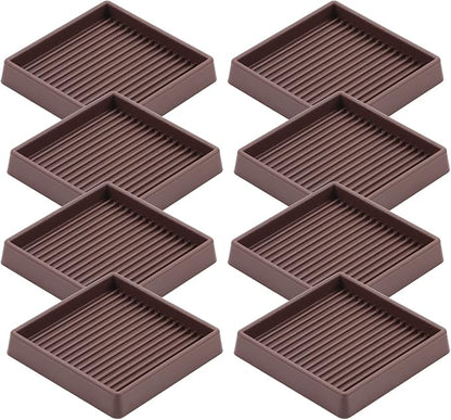 VOCOMO 3X3 Rubber Caster Cups, Non Slip Furniture Pads, Anti-Slip Furniture by VOCOMO