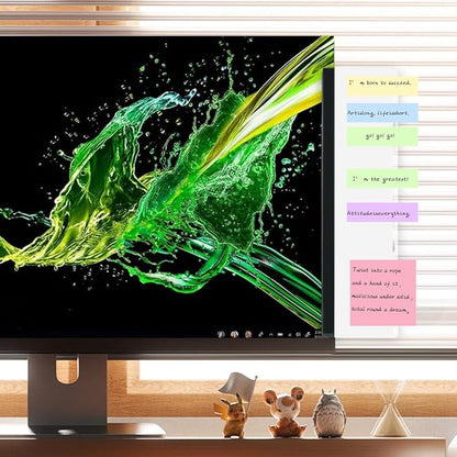 Monitor Memo Board 2Pcs Office Desk Accessories Computer Monitor Sticky Note - Image 6