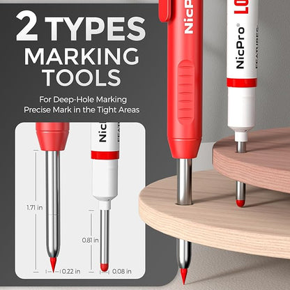 Nicpro 6 Pack CP1000 Carpenter Pencils - Image 4