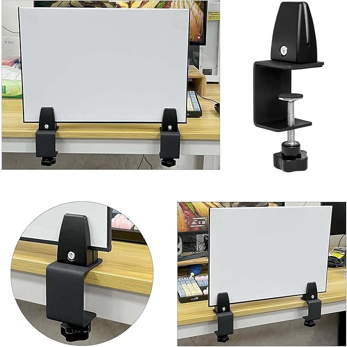 Jhanw 4-Pack Adjustable Aluminum Desk Clamps - Image 9