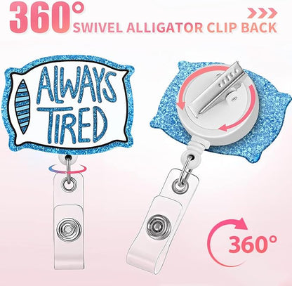 Aoryalps Retractable Badge Reel Holder Retractable - Image 4